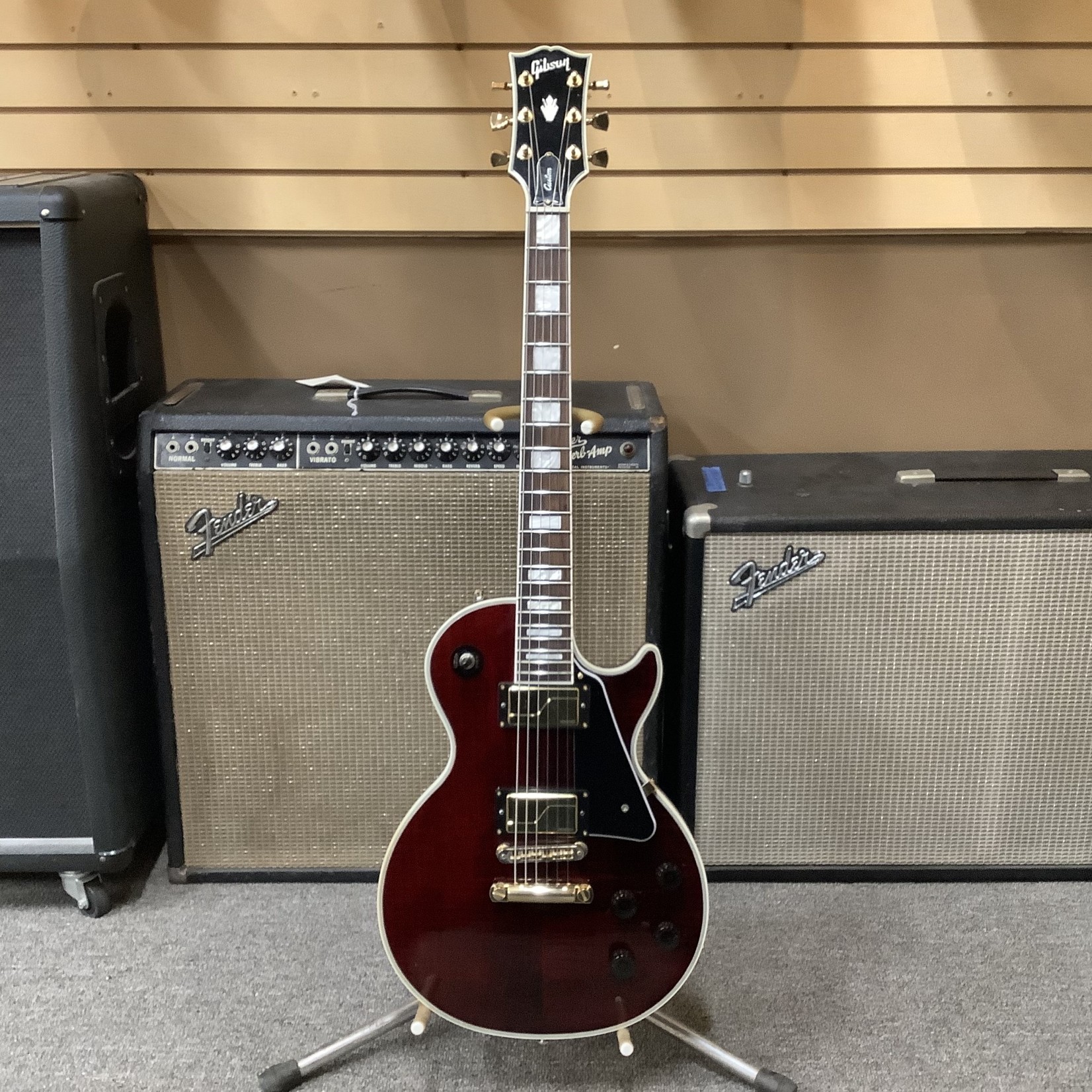 Gibson 2014 Gibson Les Paul Custom Classic Lite Wine Red with Fishman Fluence Moderns