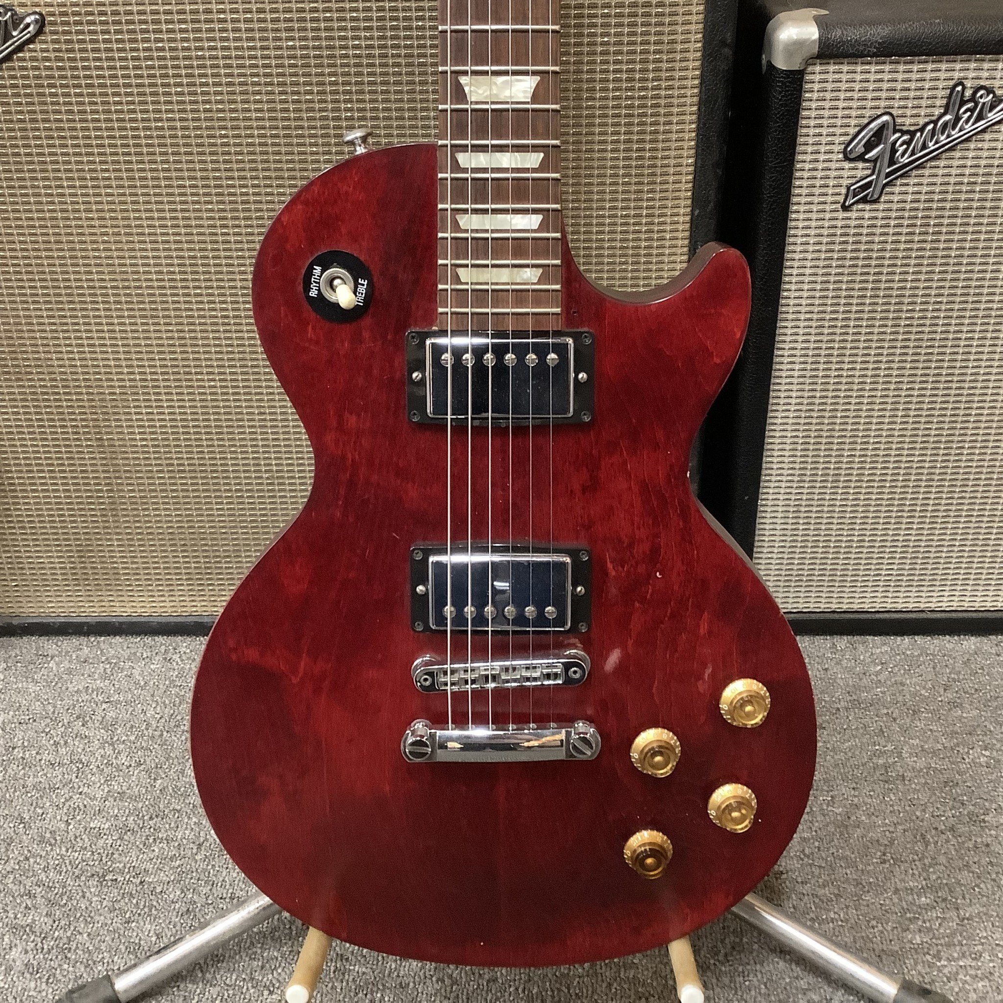 2015 Gibson Les Paul Studio, Satin Cherry - Normans Rare Guitars