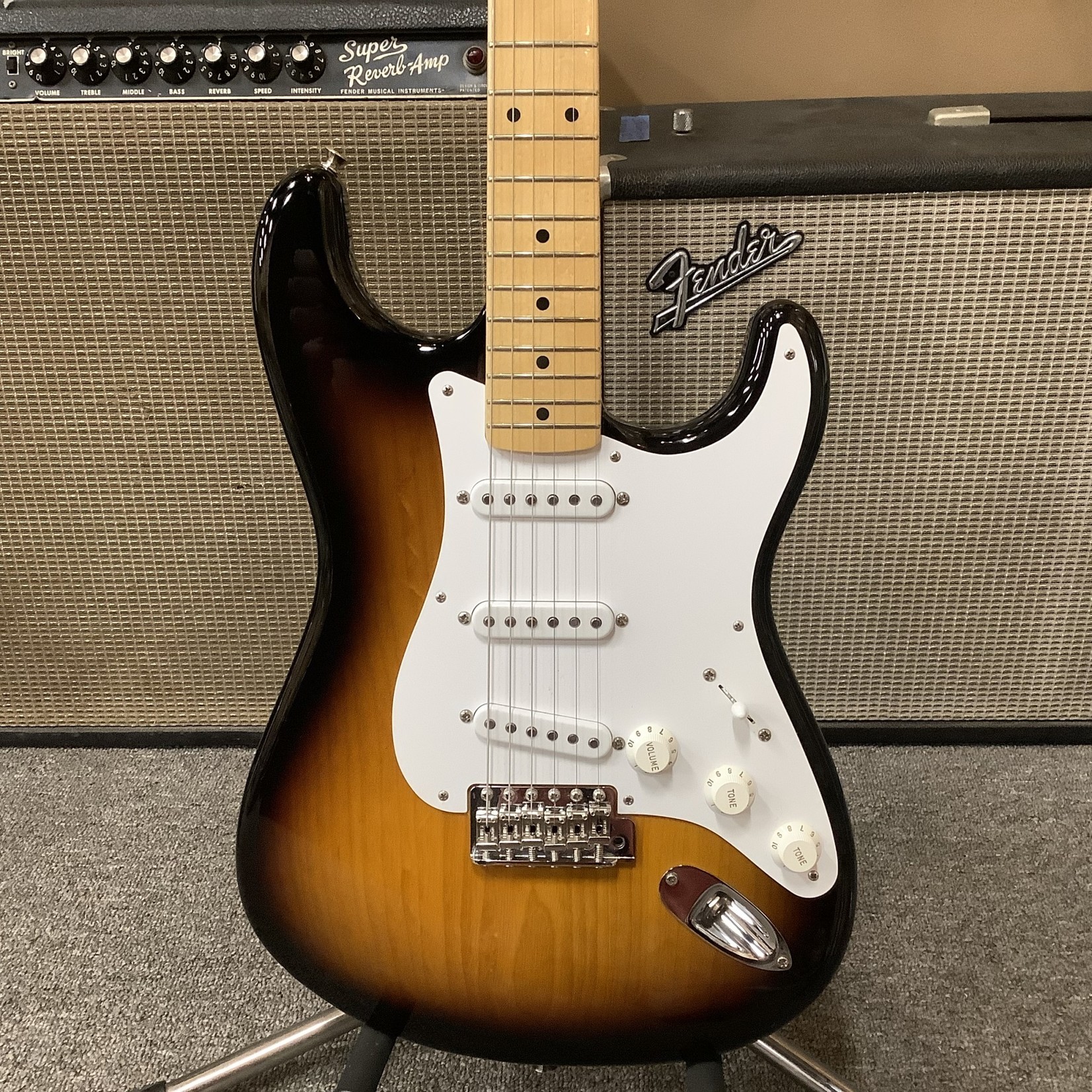 Guggenheim Museum Ready Rotate Fender Stratocaster 60th Anniversary, '54 Reissue, Limited Edition of  1,954, Two Tone Sunburst - Normans Rare Guitars