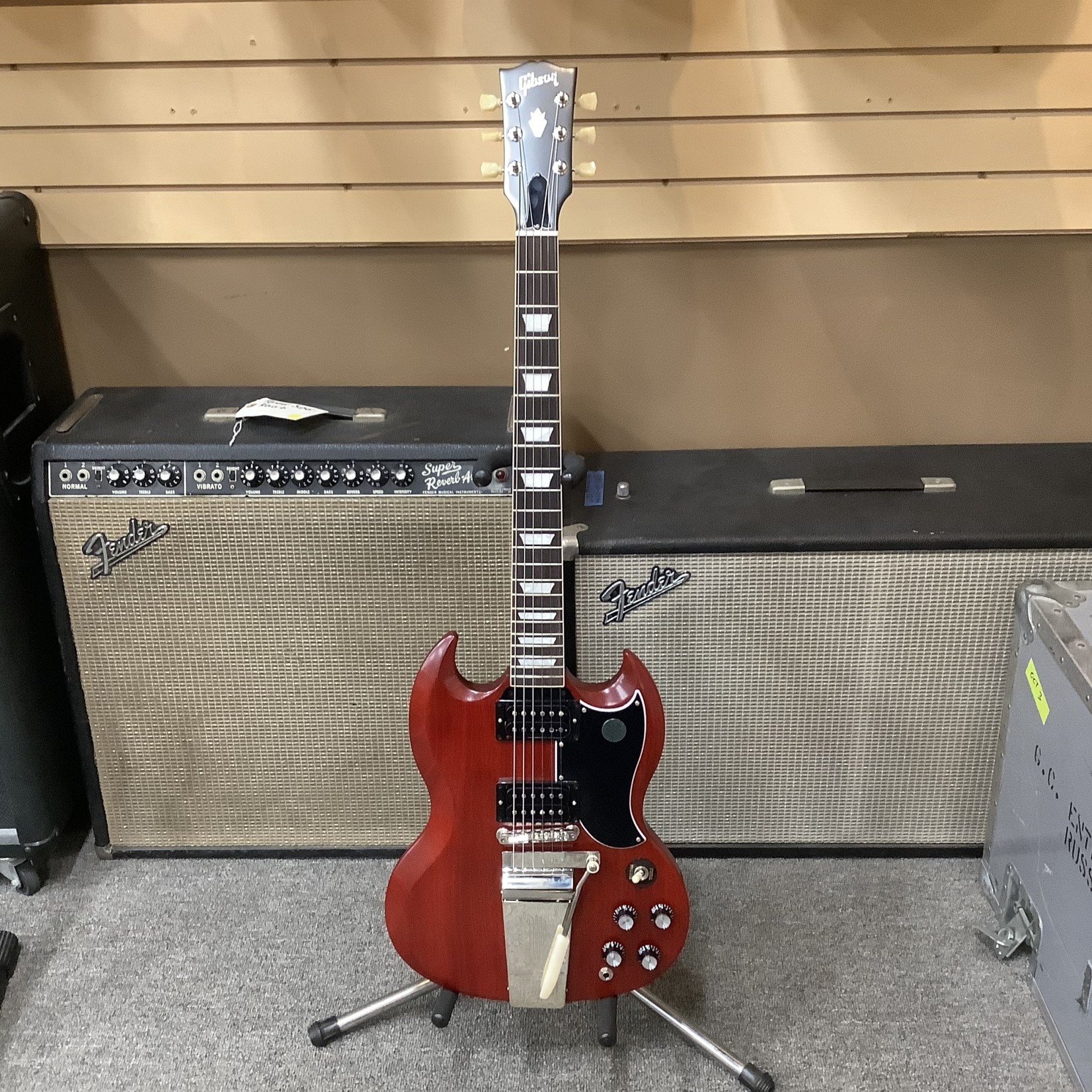 Gibson Brand New 2022 Gibson SG Standard, '61 ''Faded'' Maestro Vintage Cherry
