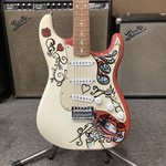 Fender 2017 Fender Stratocaster Authentic Jimi Hendrix White on Red