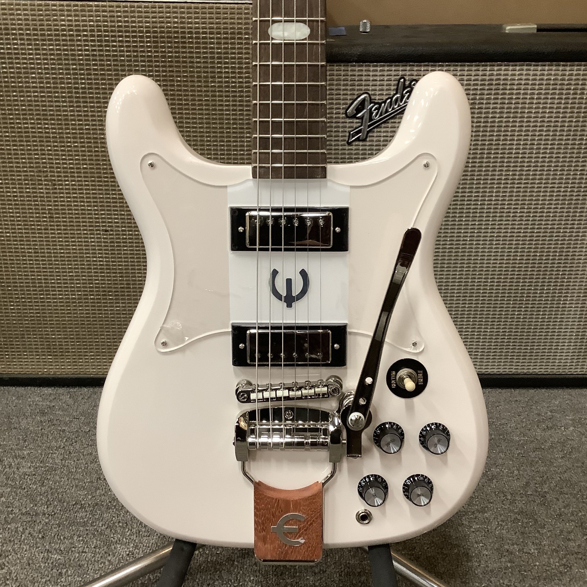 2022 Epiphone Crestwood Custom Trem-O-Tone White - Normans Rare