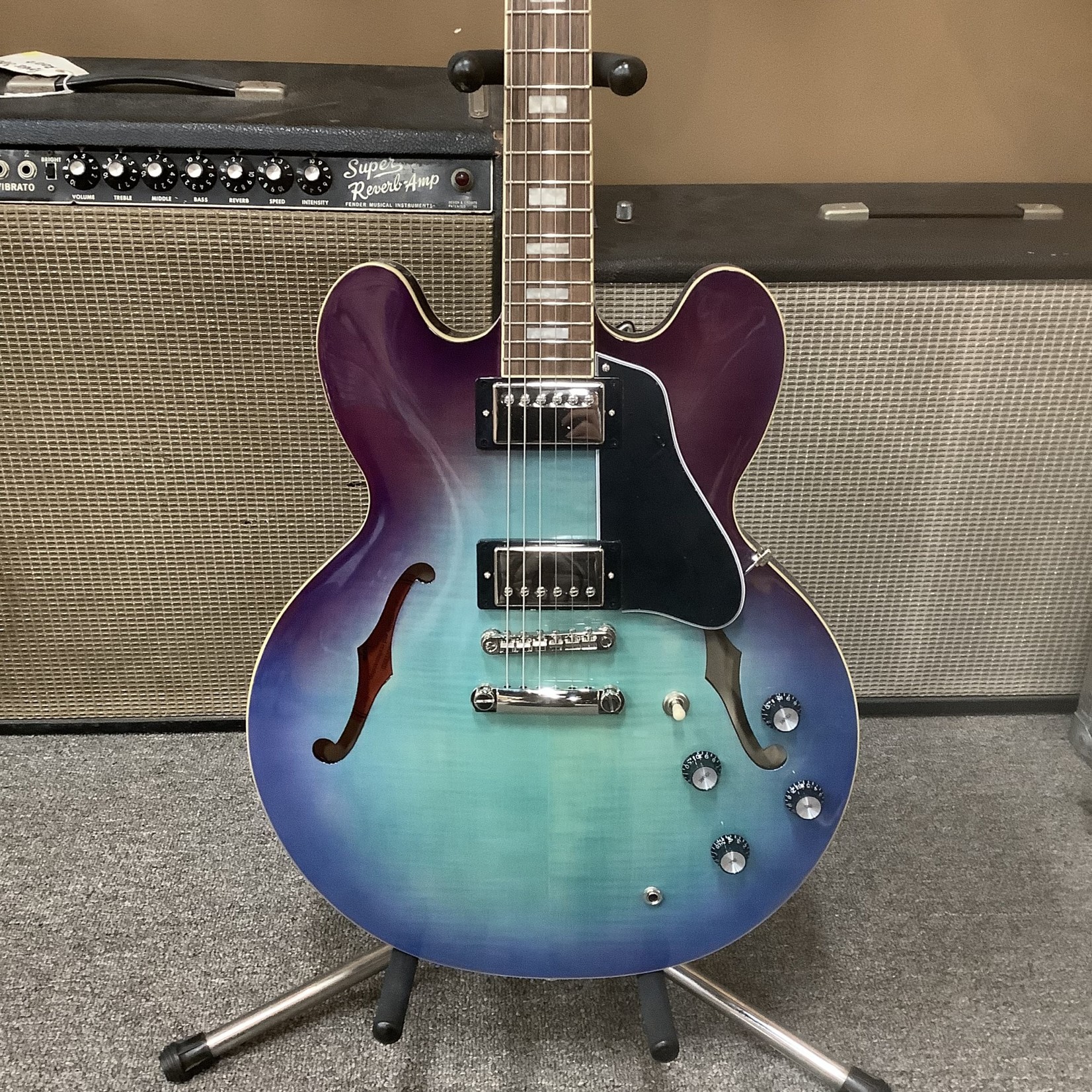 2022 Epiphone ES-335 Figured Blueberry Burst - Normans Rare Guitars