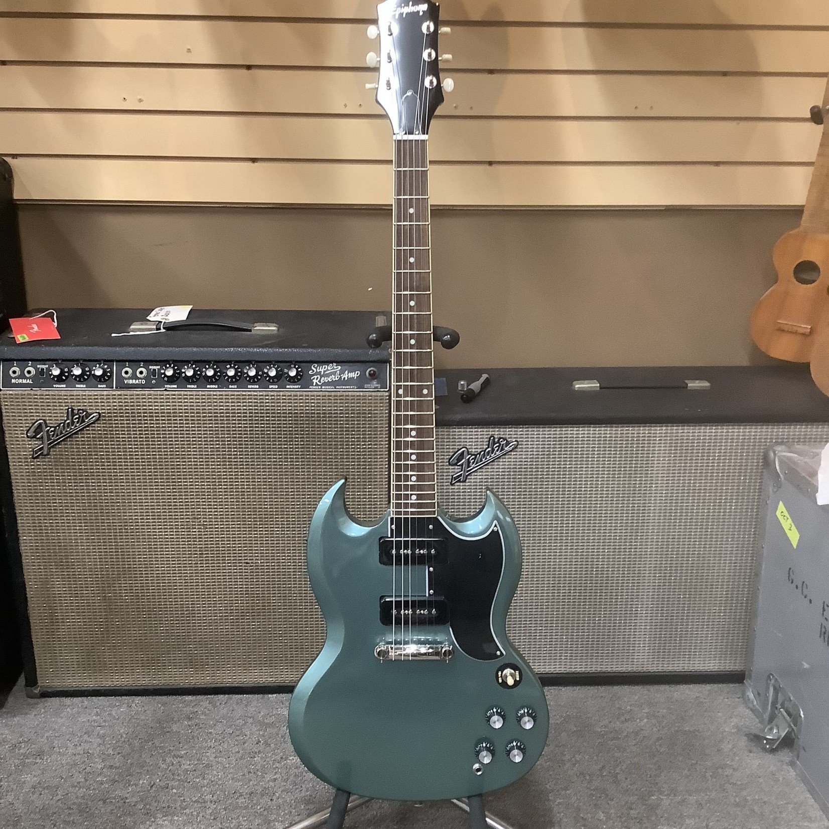 Epiphone 2022 Epiphone SG Special P-90 Faded Pelham Blue