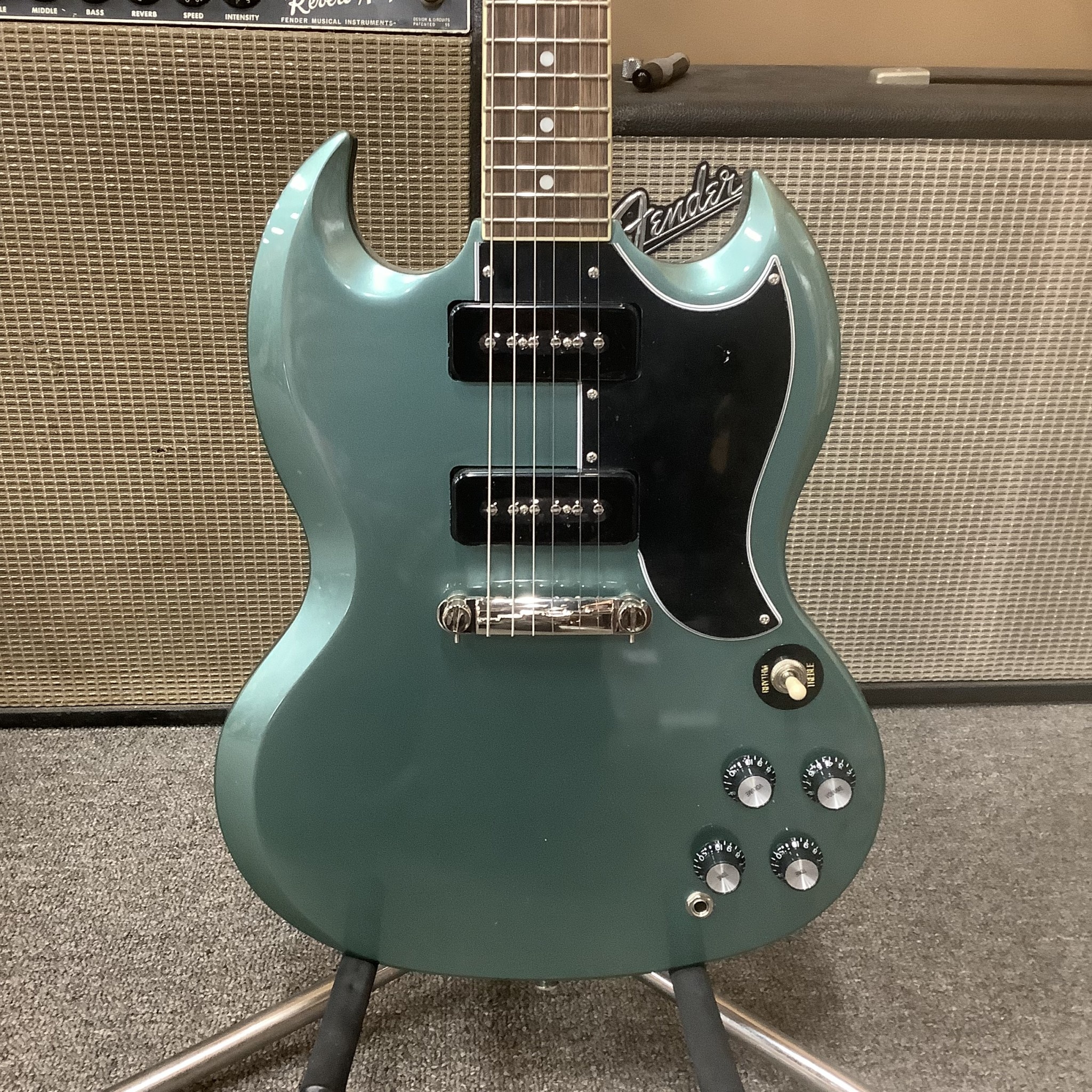 2022 Epiphone SG Special P-90 Faded Pelham Blue - Normans Rare Guitars