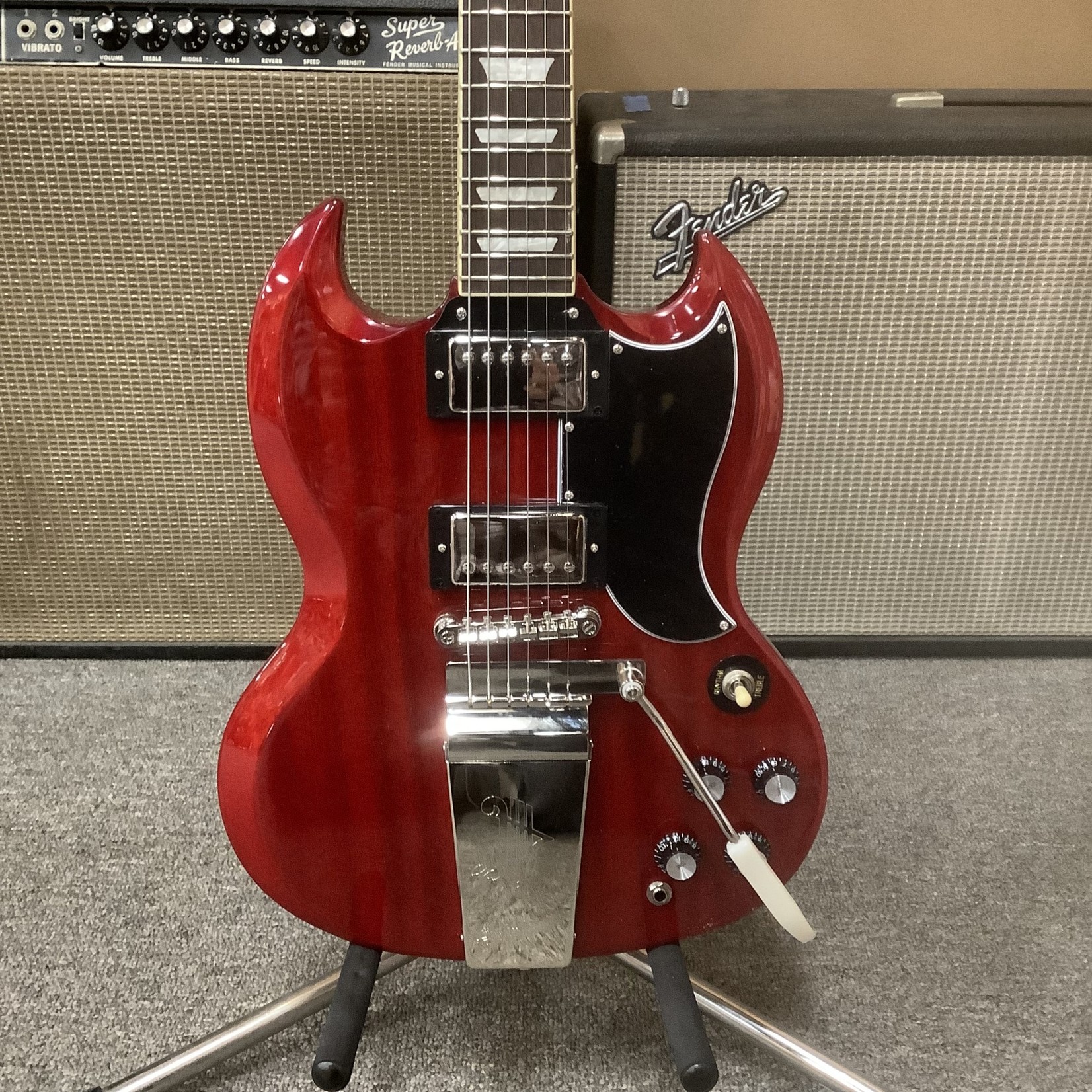 2022 Epiphone SG Standard '61 Maestro Vibrola Vintage Cherry