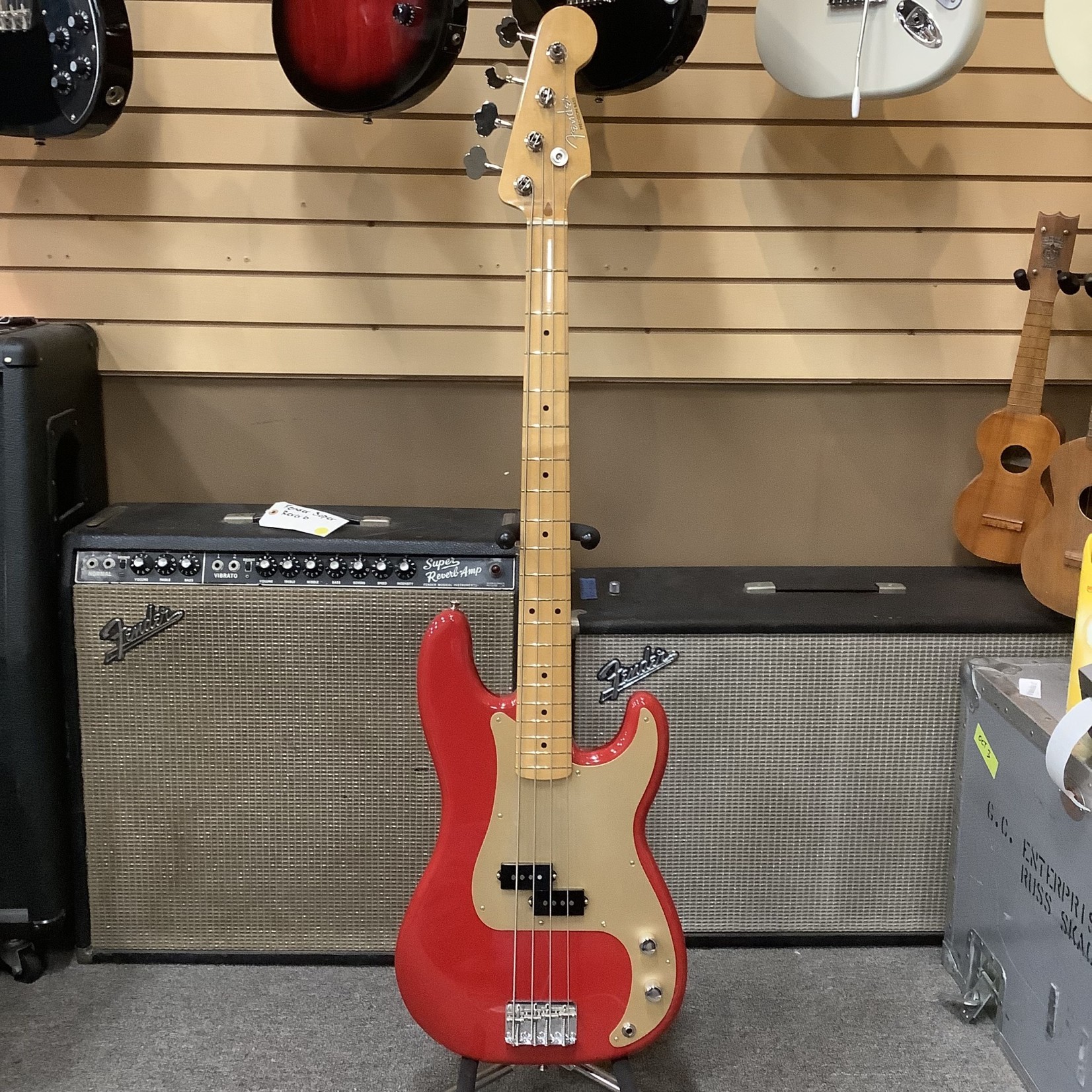 Fender 2019 Fender Vintera Series Preicision Bass Vintage Reissue Dakota Red