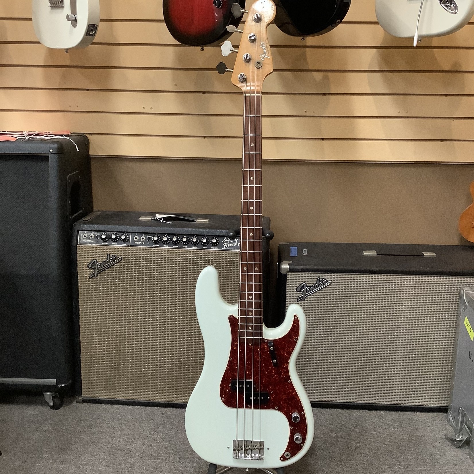 1966 Fender L-Series Precision Bass Refinished Sonic Blue