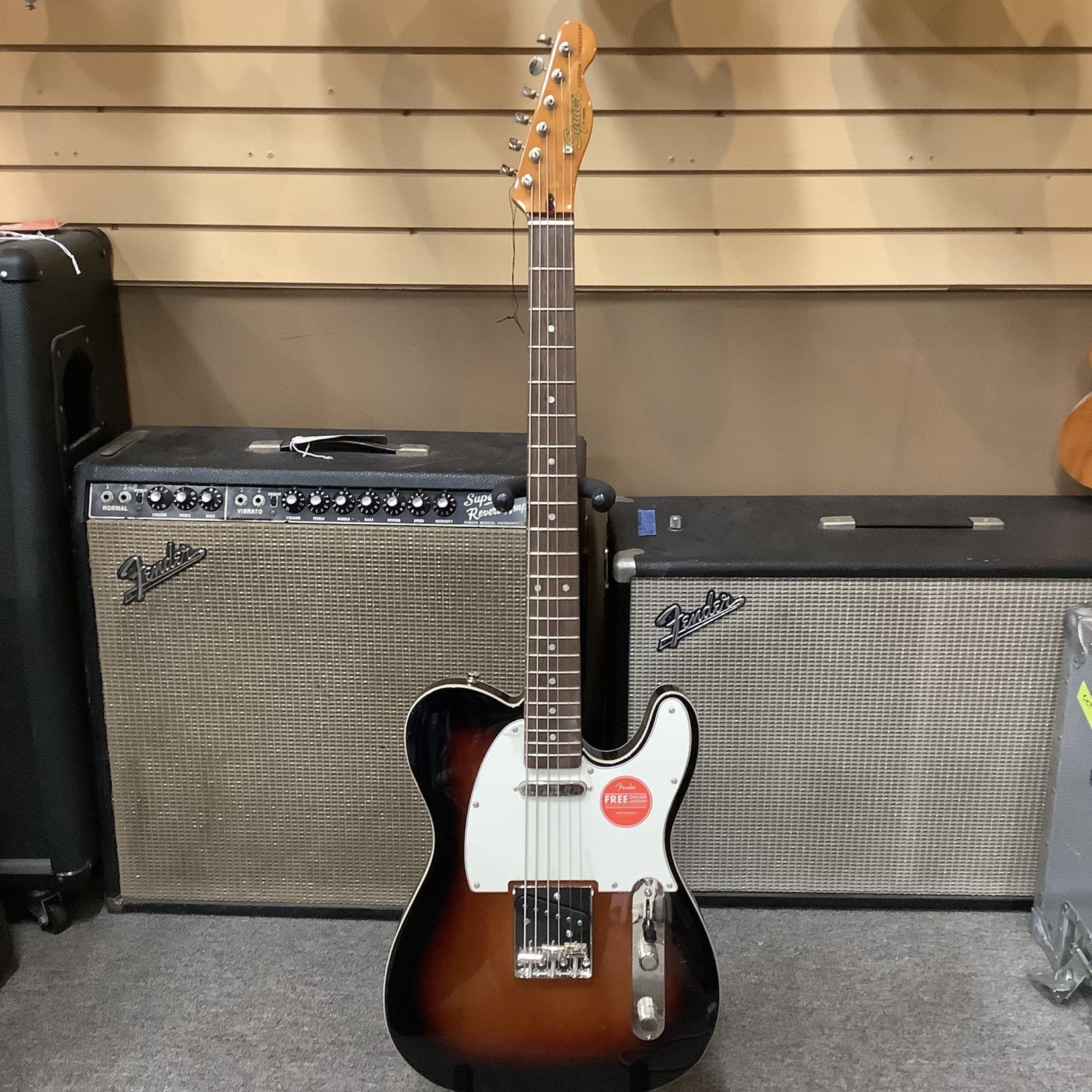 Fender 2023 Squier Classic Vibe Baritone Custom Telecaster Sunburst
