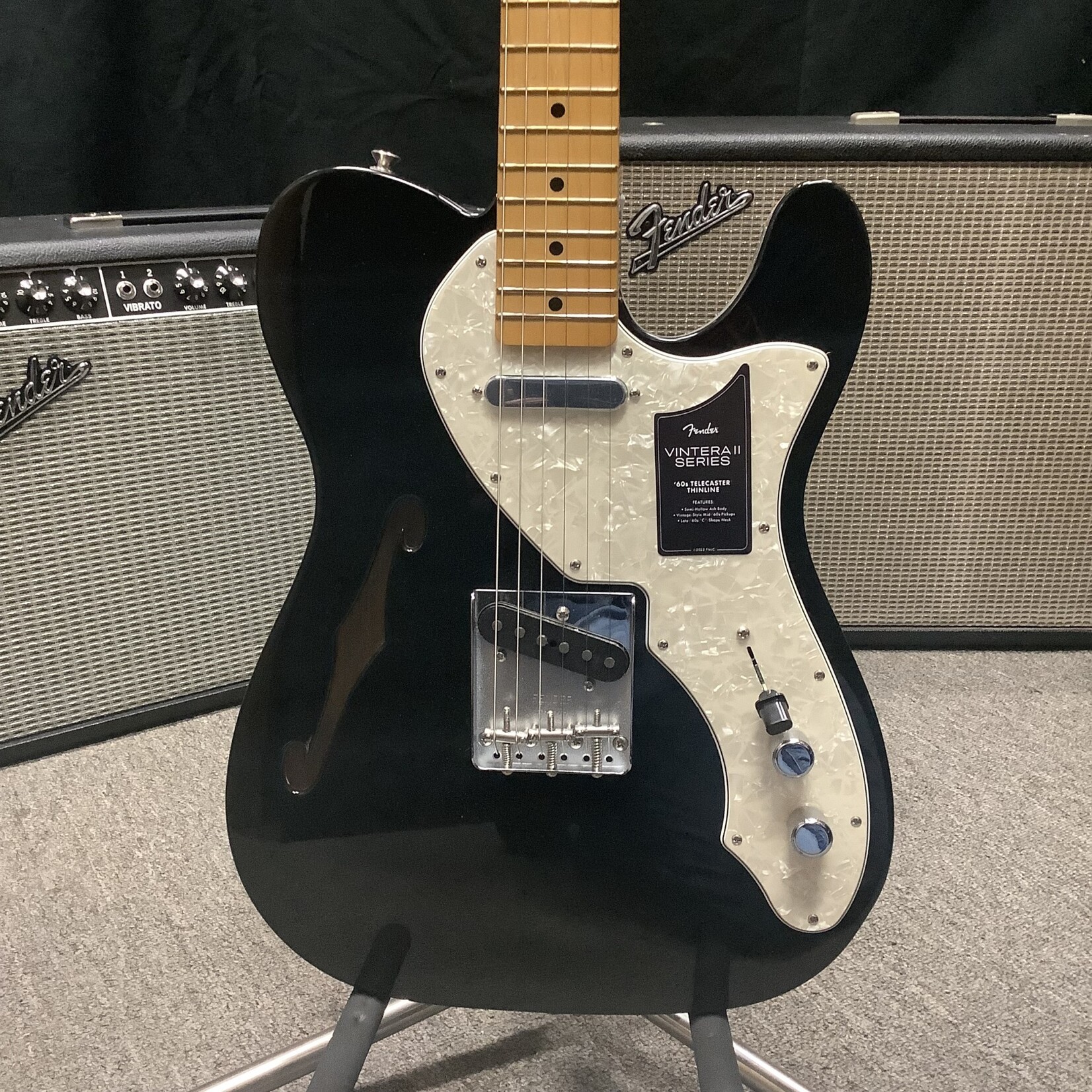 Fender 2023 Fender Vintera II 60s Telecaster Thinline Black