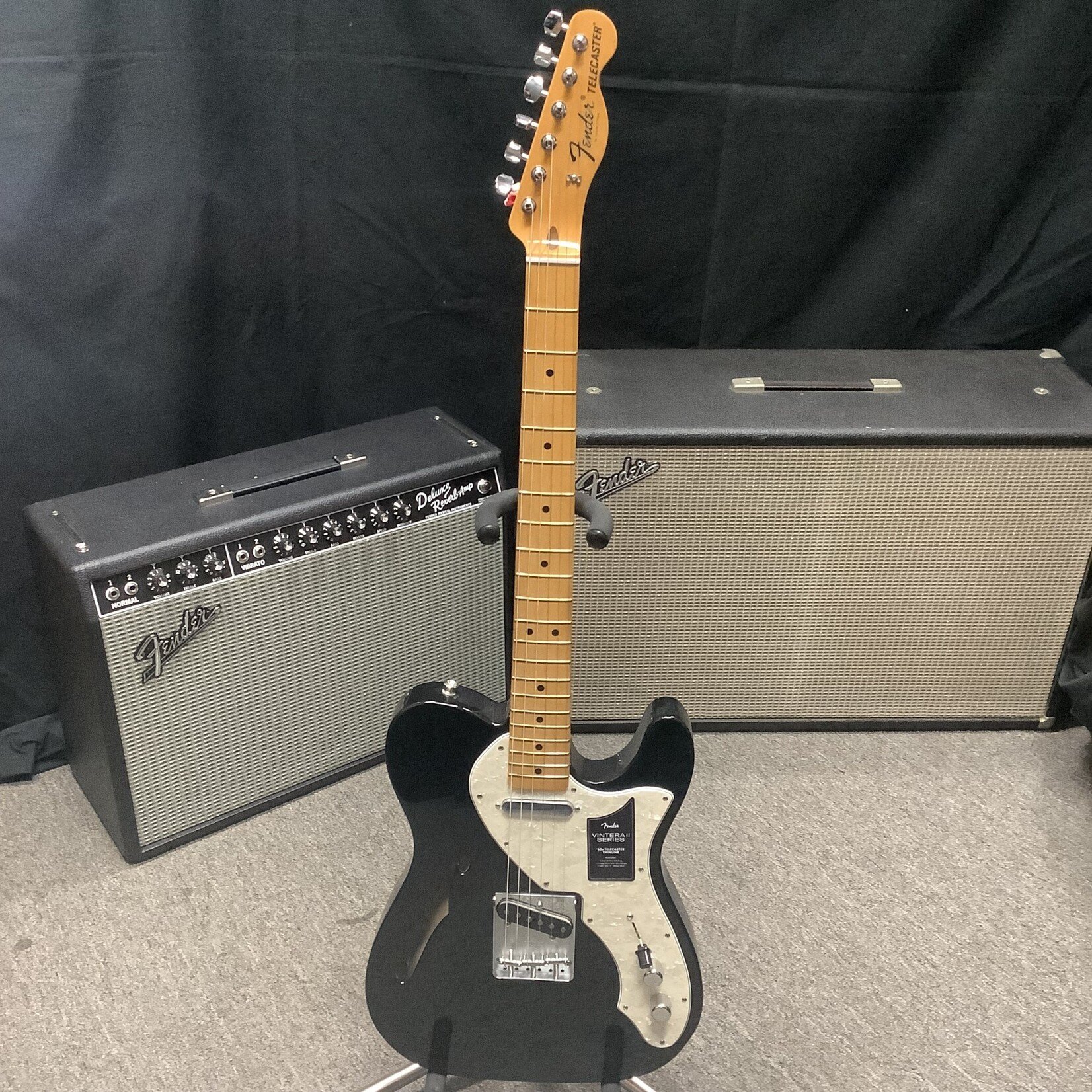 2023 Fender Vintera II 60s Telecaster Thinline Black - Normans