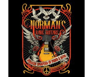 Weapons of Peach u0026 Love (Black T-Shirt) - Normans Rare Guitars