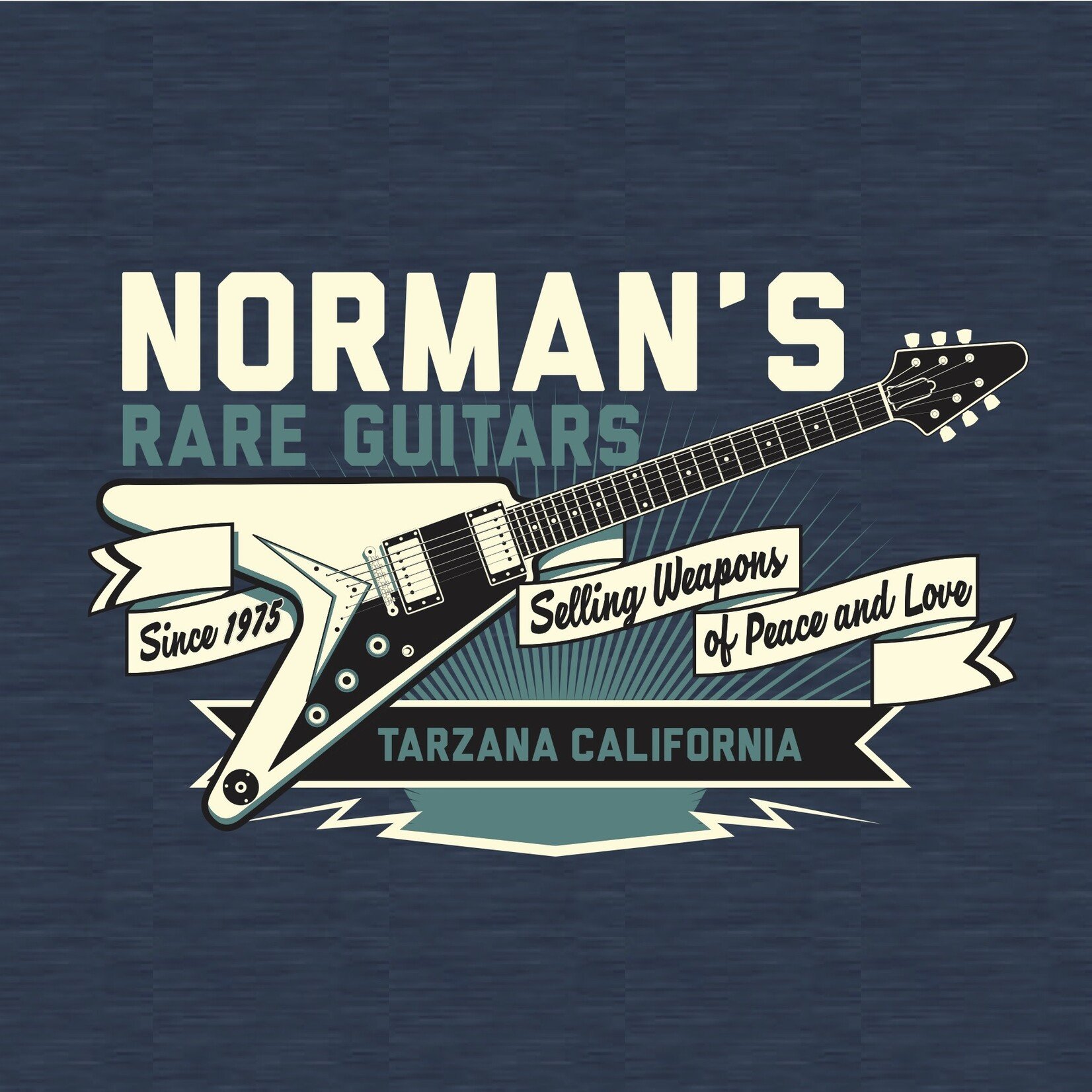 Norman's Rare Guitars Weapons of Peace and Love Blue Flying V