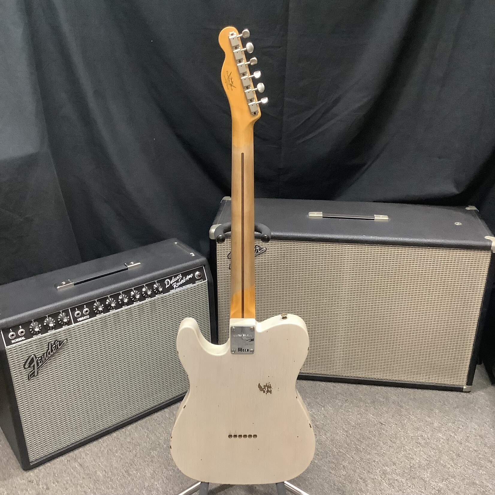 Fender 2021 Fender Custom Shop Limited Edition Roasted Pine Double Esquire Relic Aged White Blonde