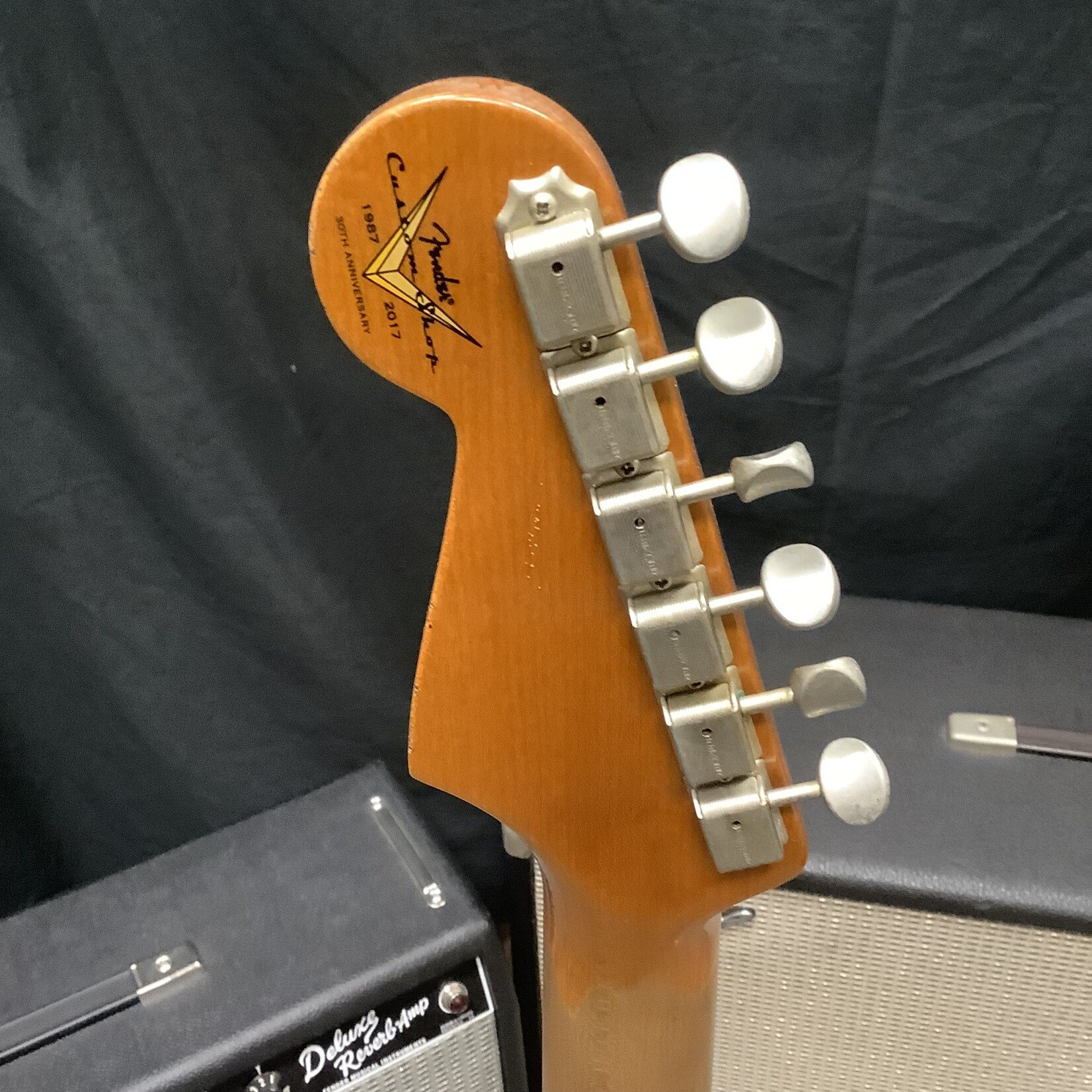 Fender 2017 Fender Custom Shop Ltd '59 Stratocaster Roasted Maple Neck Fiesta Red Heavy Relic