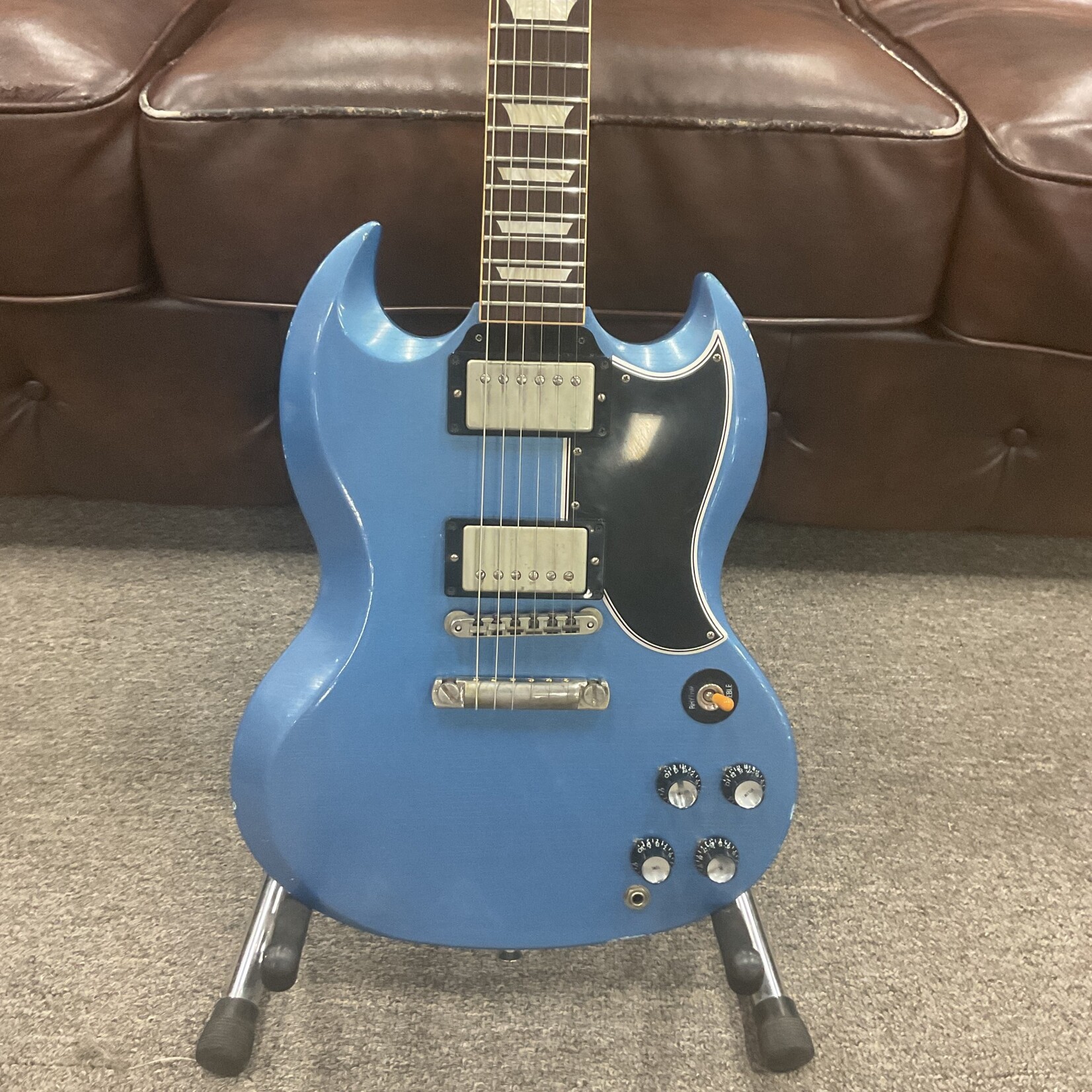Gibson 2018 Gibson Custom Shop SG Les Paul Aged Pelham Blue