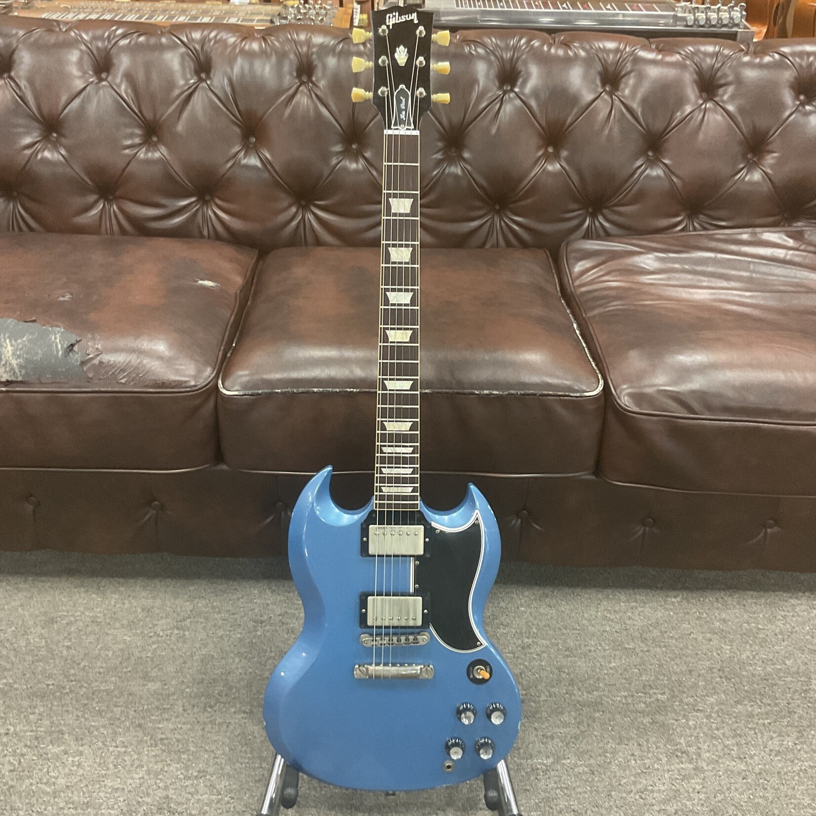 Gibson 2018 Gibson Custom Shop SG Les Paul Aged Pelham Blue