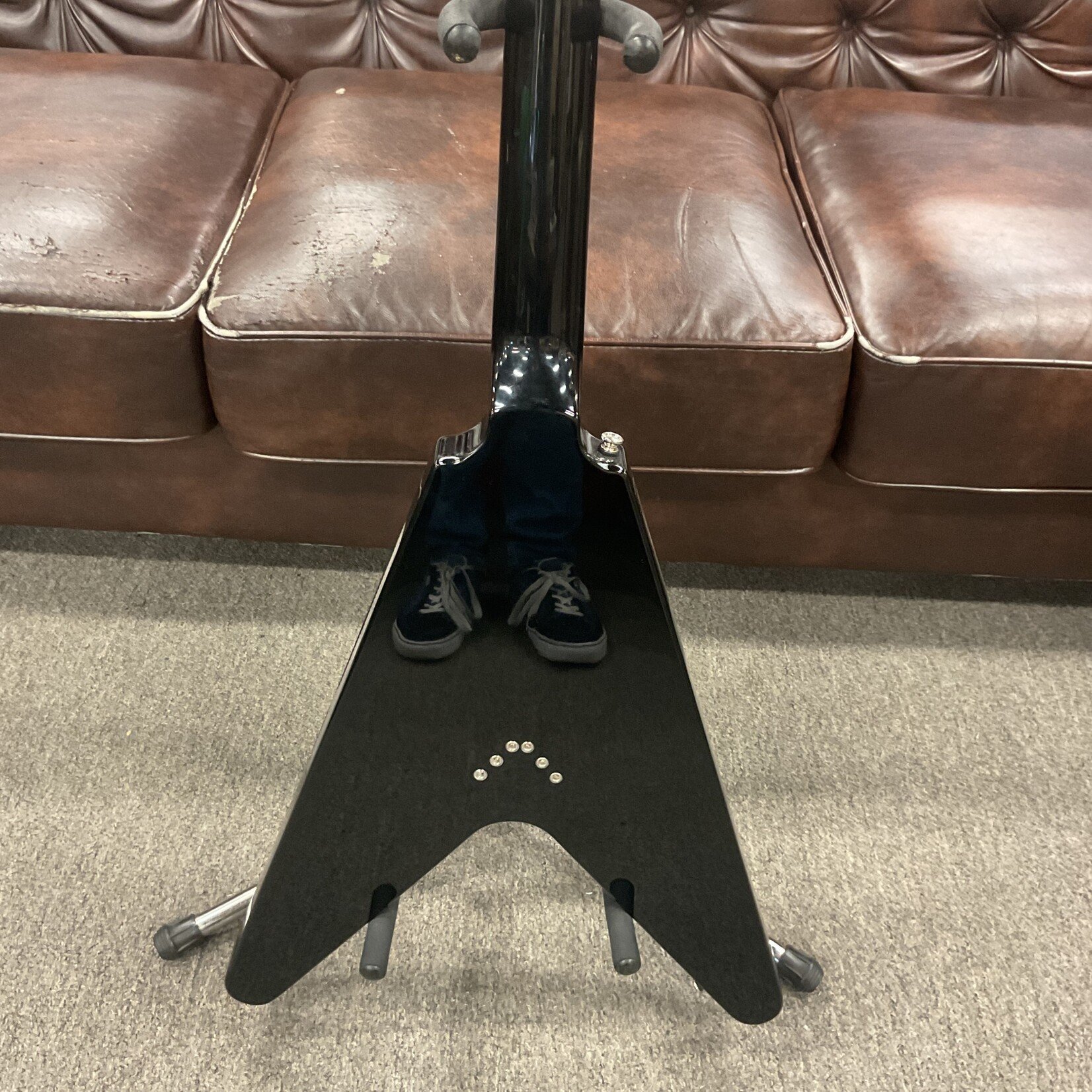 Epiphone Epiphone Flying V Black W/ White Pickguard