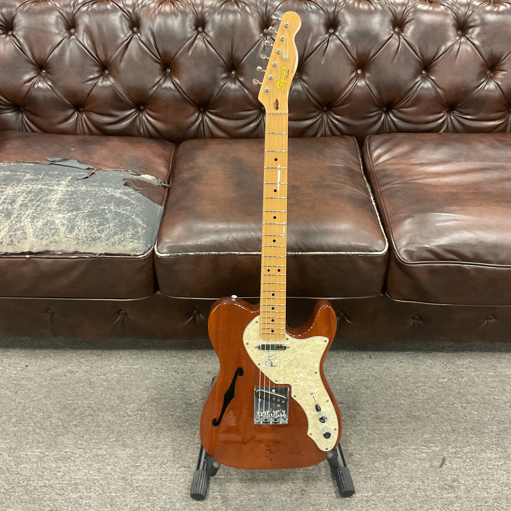 Fender 2010 Squire Telecaster Thinline Mahogany Autographed By The Foo Fighters