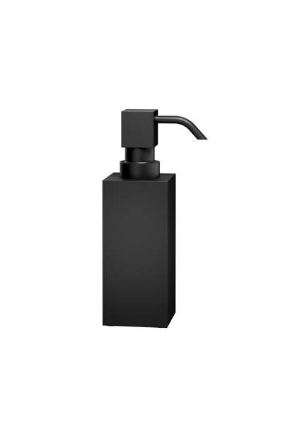 DW - Cube Collection -  DW 395 Soap Dispenser Pump - Square Tall - Matt Black - 16 x 5cm - Germany