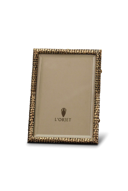 L'Objet - Snake Scales Frame 5x7" - Gold