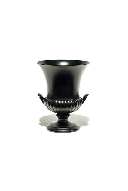 Vintage Wedgwood - Urn/vase - Ravenstone (matte black finish) - 24cm XL UK c.1960