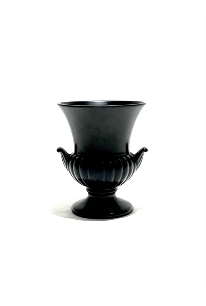 Vintage Wedgwood - Urn/vase - Ravenstone (matte black finish)  - 9cm - UK c.1960