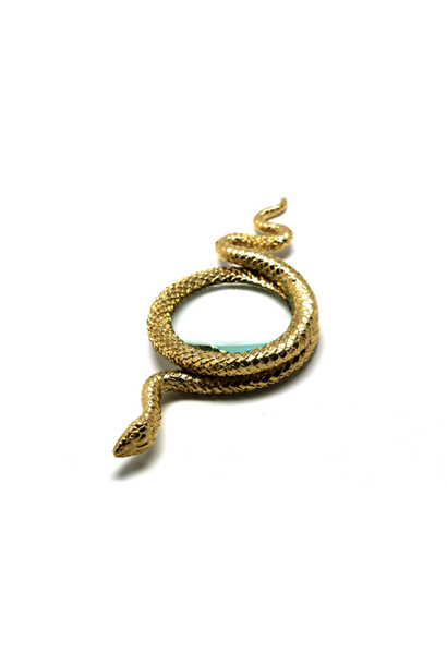 L'Objet - Snake Magnifying Glass - Gold - 22cm