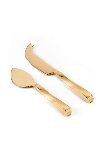 AERIN - Leon Cheese Knives - Brass