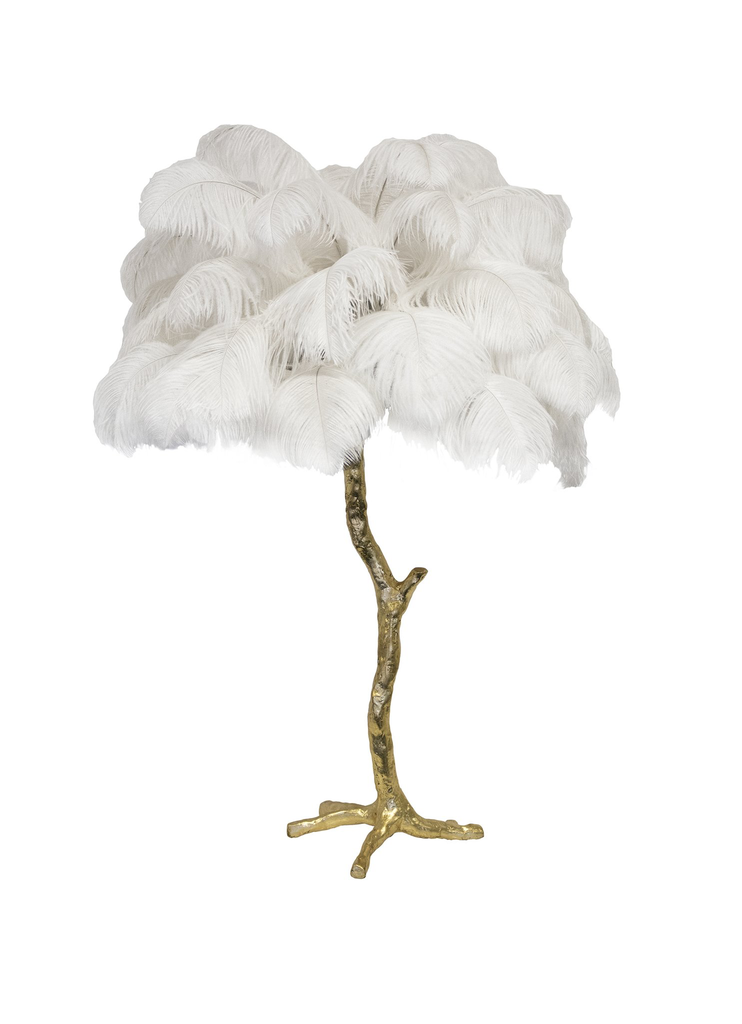The Ostrich Feather Mini Table Lamp-2