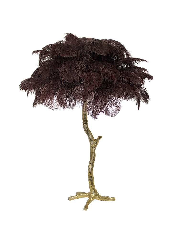 The Ostrich Feather Mini Table Lamp-7