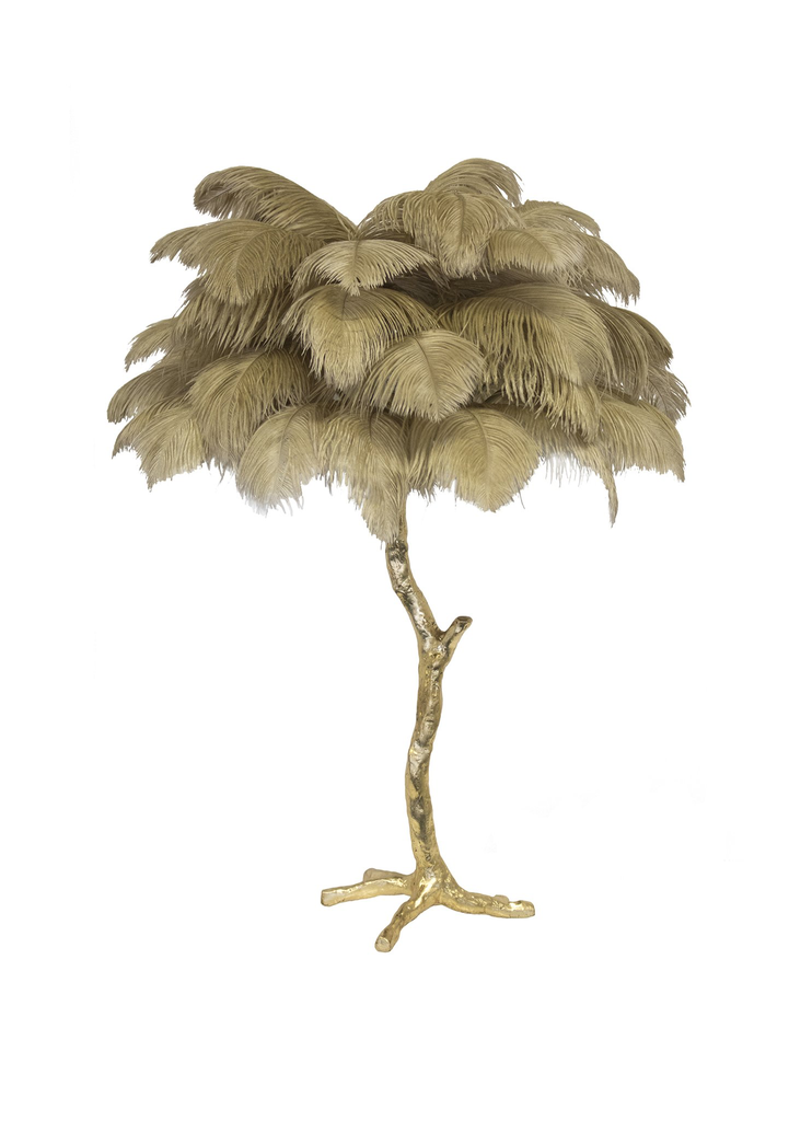 The Ostrich Feather Mini Table Lamp-11