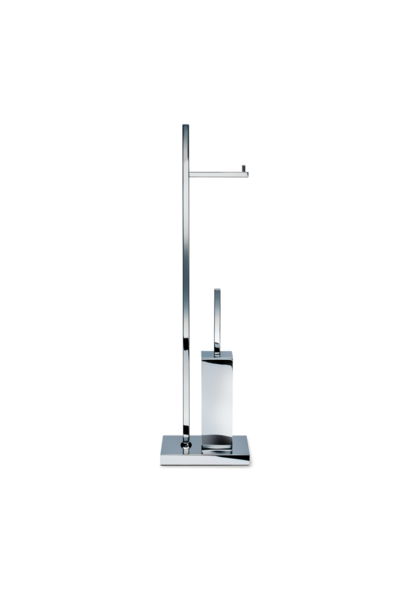 DW - DW 671 Toilet Brush and Paper Holder - Chrome - L20xD13.5xH75 - Germany