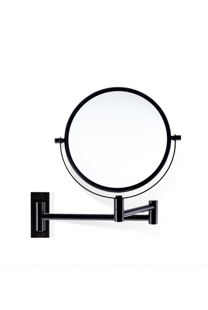 DW - SPT 33 Wall Mounted Cosmetic Mirror - Magnification x 5 - Matt Black -  30 x 3 x 46.4cm D19cm -Germany