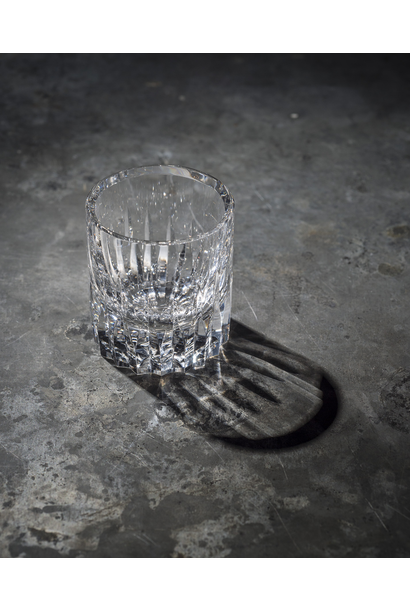 BECKER MINTY Linear Collection - Linear Cut Shot Glass - Clear Crystal Glass - 5x4.5cm