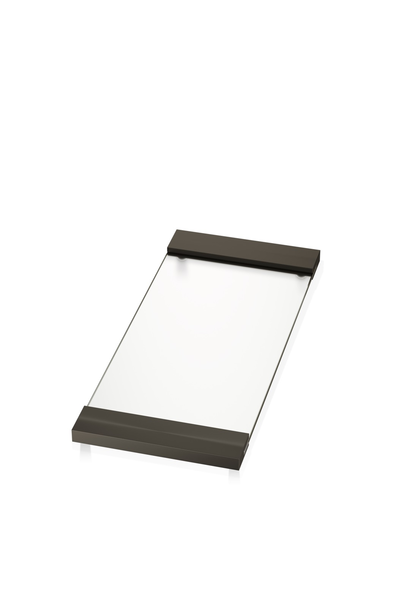 DW - Contemporary Collection - TAB 37 Clear Glass Tray - Dark Bronze - 1.5 x 37 x 17cm - Germany