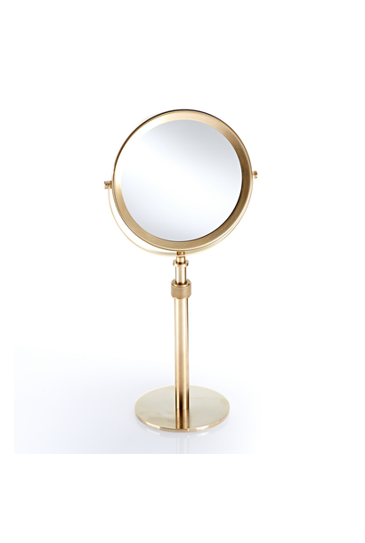 DW - Classic - SP 13/V Cosmetic Mirror - Matt Gold - 5x Magnification - H50cm - Germany