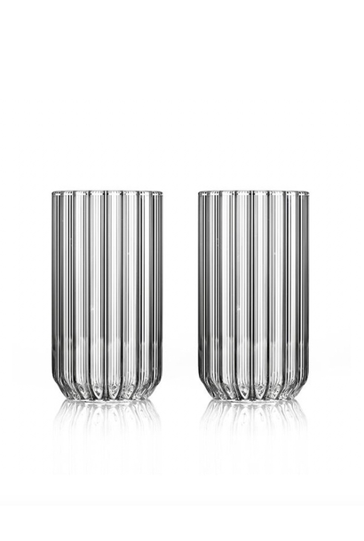 Fferrone Glassware - Dearborn Large Glass - 14cm - Set of 2
