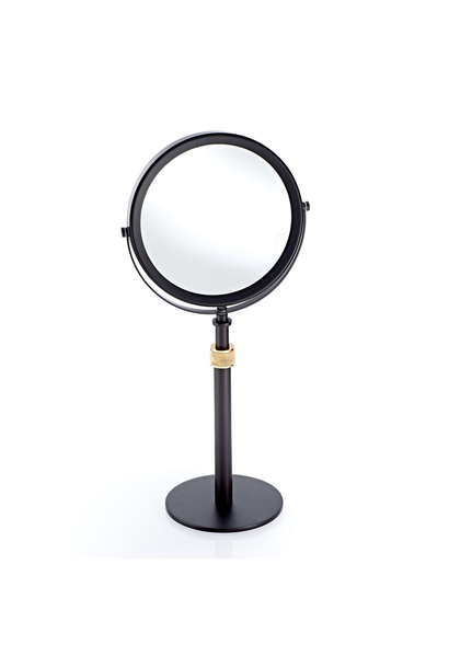 DW -  Club Collection - SP 13/V  Cosmetic Mirror - Dark Bronze / Matt Gold  - 5x Magnification - H50cm - Germany