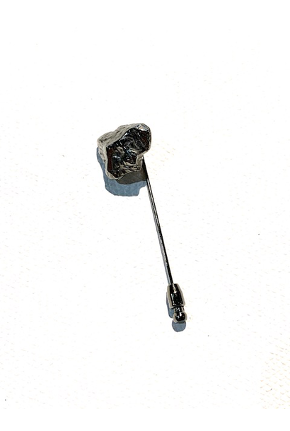 Lanvin - Gunmetal Nugget Plated Lapel Pin
