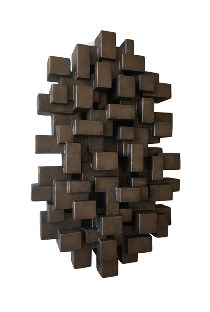 Dan Schneiger - Composition 20.2 - Mixed Media Wall Sculpture with Bronze Finish - 97x63.5x15.5cm