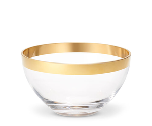 AERIN Gabriel Large Crystal Bowl 18x10.5cm Becker Minty