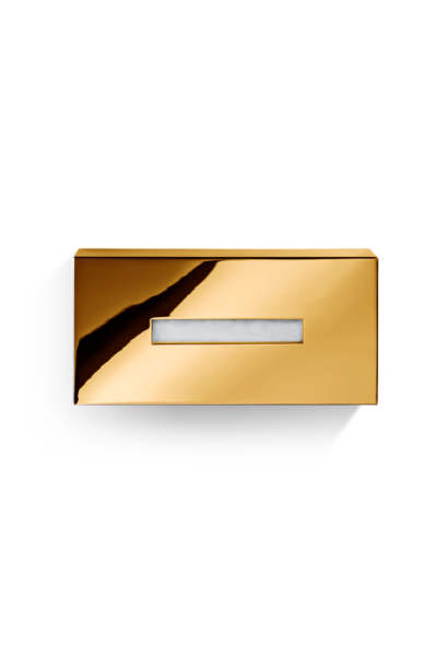 DW - Cube Collection - KB 82 Rectangular Tissue Box - Gold - 25x12x7.5cm - Germany