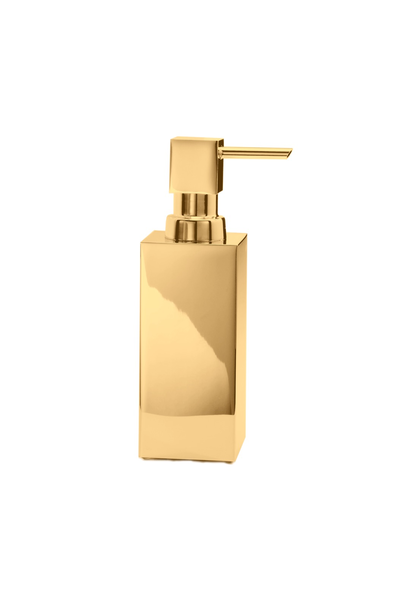 DW - Cube Collection - DW 395 Soap Dispenser Pump - Square Tall - Gold - 16 x 5cm - Germany