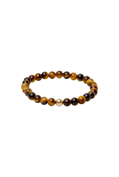 SPIRITUS STONES - MANIFESTATION BRACELET WITH TIGERS EYE & 14ct GOLD