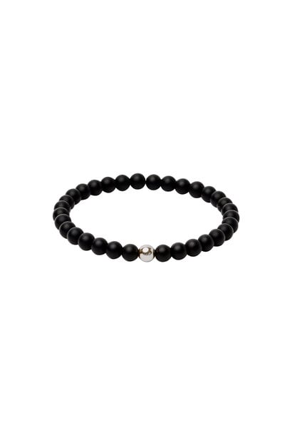 SPIRITUS STONES - PROTECTION BRACELET WITH ONYX & STERLING SILVER