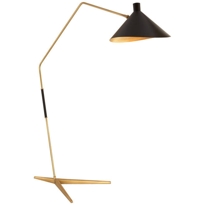 Becker Minty Lighting Floor Lamps, Rousseau Double Boom Arm Floor Lamp Black