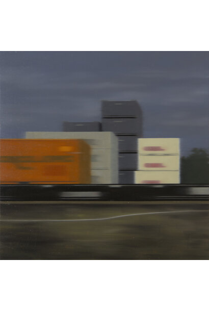 SOLD - Joshua Charadia - Peripheral View 69, 2021 - Oil on Board - 50x50cm