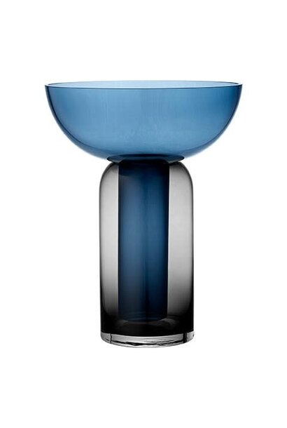 Torus Vase - Black/Navy Blue - H33x25cm