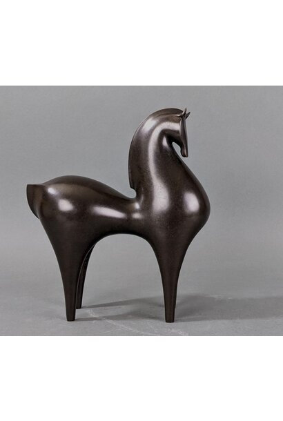 Athena Jahantigh - Bronze Horse Sculpture I - Brown Patina - Limited Edition of 8 - 25x9x21.5cm